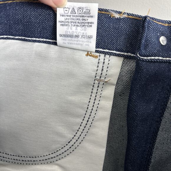 Vintage Rustler by Wrangler Bootcut Jeans 34x28 USA Made 100% Cotton NWT Dark - Picture 8 of 8